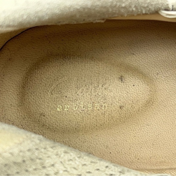 Clarks Artisan Booties Ankle Boot Edenvale Bella Cream Tan Neutral Suede Boho 10 - Picture 14 of 15